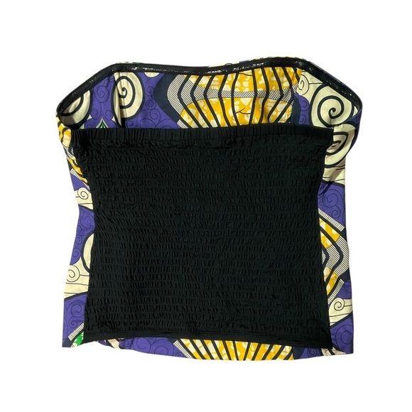 Soft Surroundings Mai Tai Corset Top Sz XS Strapless Artsy Abstract Colorful - Picture 5 of 8